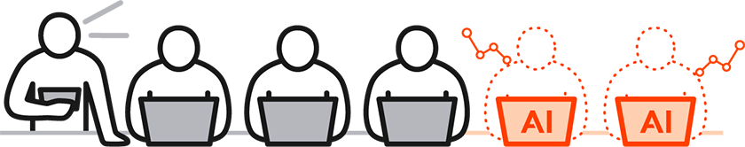 AI社員のイメージ