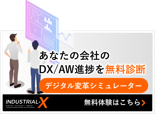 デジタル変革シミュレーター|あなたの会社のDX/AW進捗を無料診断